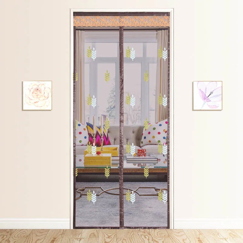 

Новая магнитная сетка для дверного экрана, противомоскитная сетка, дверная занавеска, внутренние разделительные экраны, сетка для входной двери с магнитом