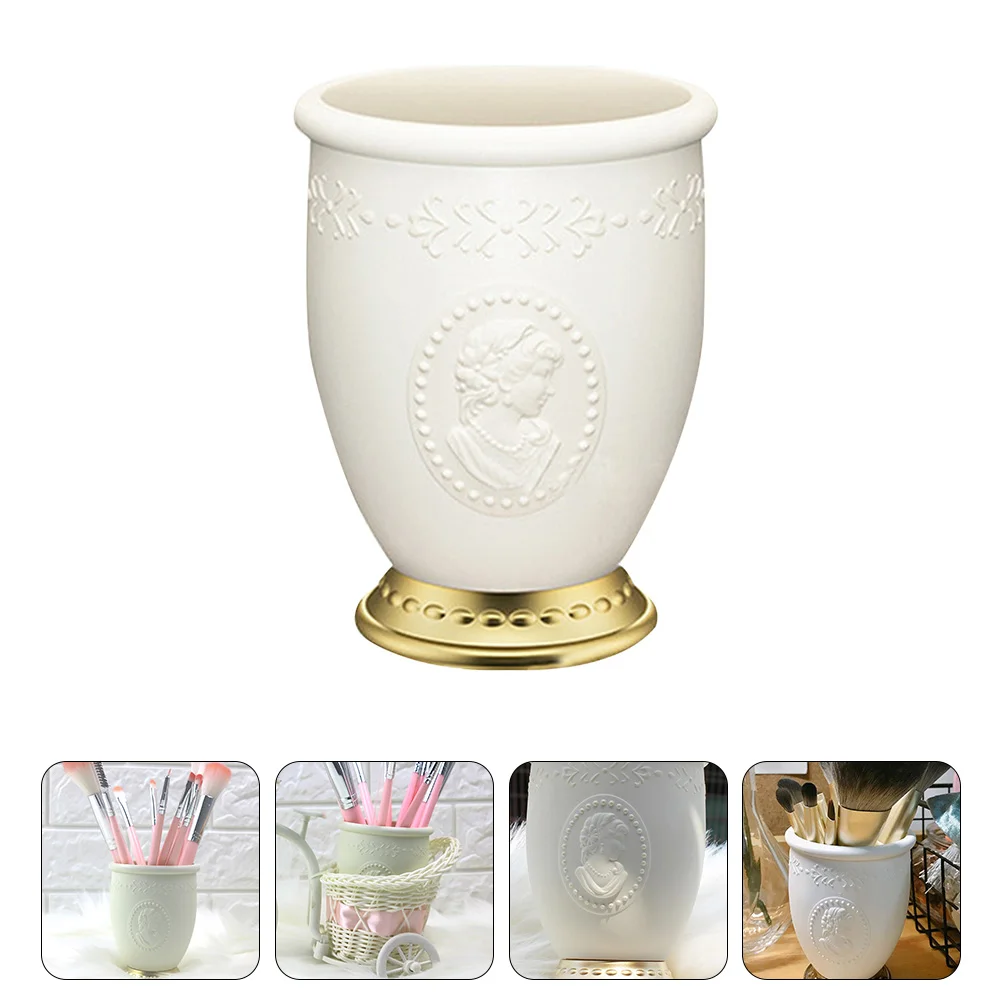 

1pc Makeup Brush Storage Holder Office School Stationery Storage Basket