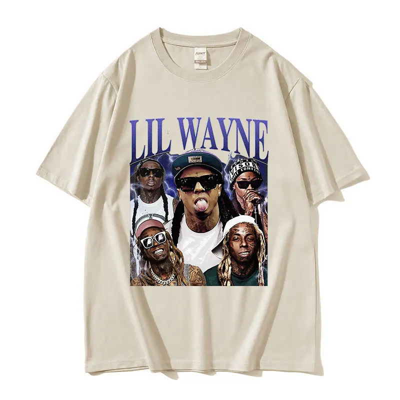 Лимитированная футболка с рисунком Lil Wayne мужские винтажные футболки в стиле