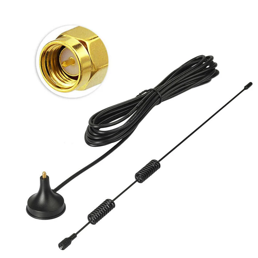 

7dBi Radio Antenna SMA Male Connector VHF 136-174MHz UHF 400-470MHz 3 Meter RG174 Coaxial Cable Strong Magnetic Base Mount
