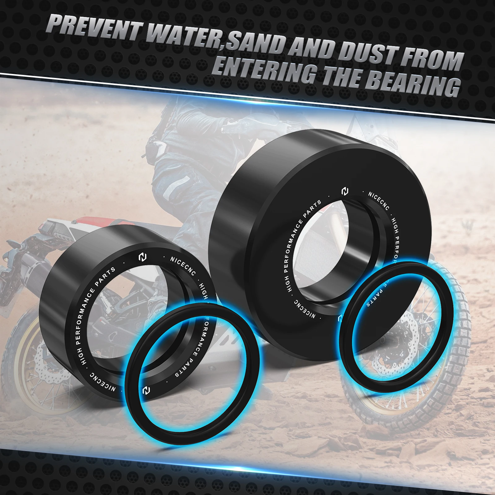 Для Yamaha Tenere 700/XTZ700 2019-2024 700 Rally Edition 2020-2024 пара прокладок заднего/переднего колеса