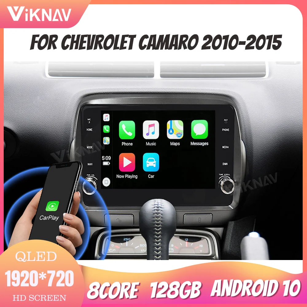 

Автомагнитола для Chevrolet Camaro 2010-2015, 10 дюймов, 64 ГБ, 1080P