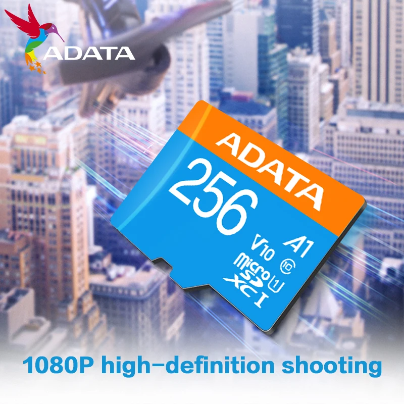 Карта памяти ADATA TF A01 Micro SDXC A1 C10 UHS-1, скорость чтения 100 МБс, водонепроницаемая, ударопрочная, антистатическая, 32 ГБ, 64 ГБ, 128 ГБ, 256 ГБ (art.: 3920d9bc6dccf) - 3920d9bc6dccf