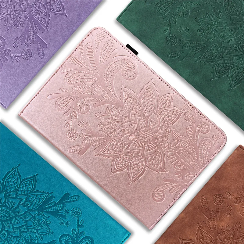 

Folio PU Embossed Funda for Lenovo Legion Y700 Case TB-9707F 8.8" Gaming Tablet PC Wallet Cover TPU Shell Elastic Band Closure