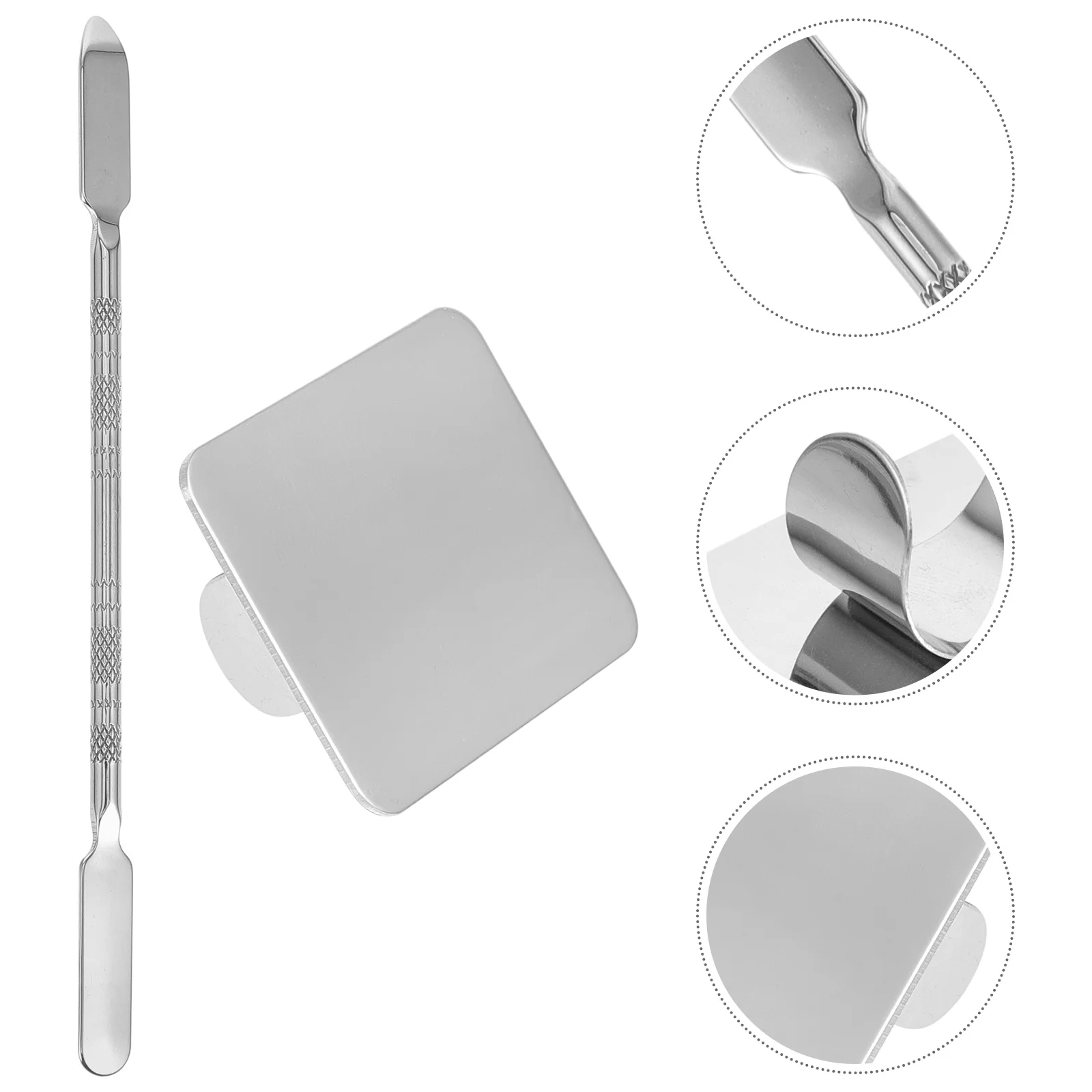 

Ring Palette Make Spatula Manicures Tools Portable Makeup Plate Nail Mixing Pigment Foundation Gel