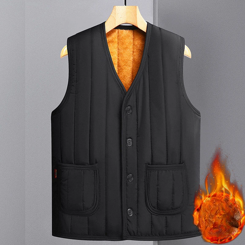 

Men's Leisure Vest Jacket Solid Color Tooling Style Waistcoat Thin Fishing Hiking with Pocket Casual Loose Vest for Men Z11
