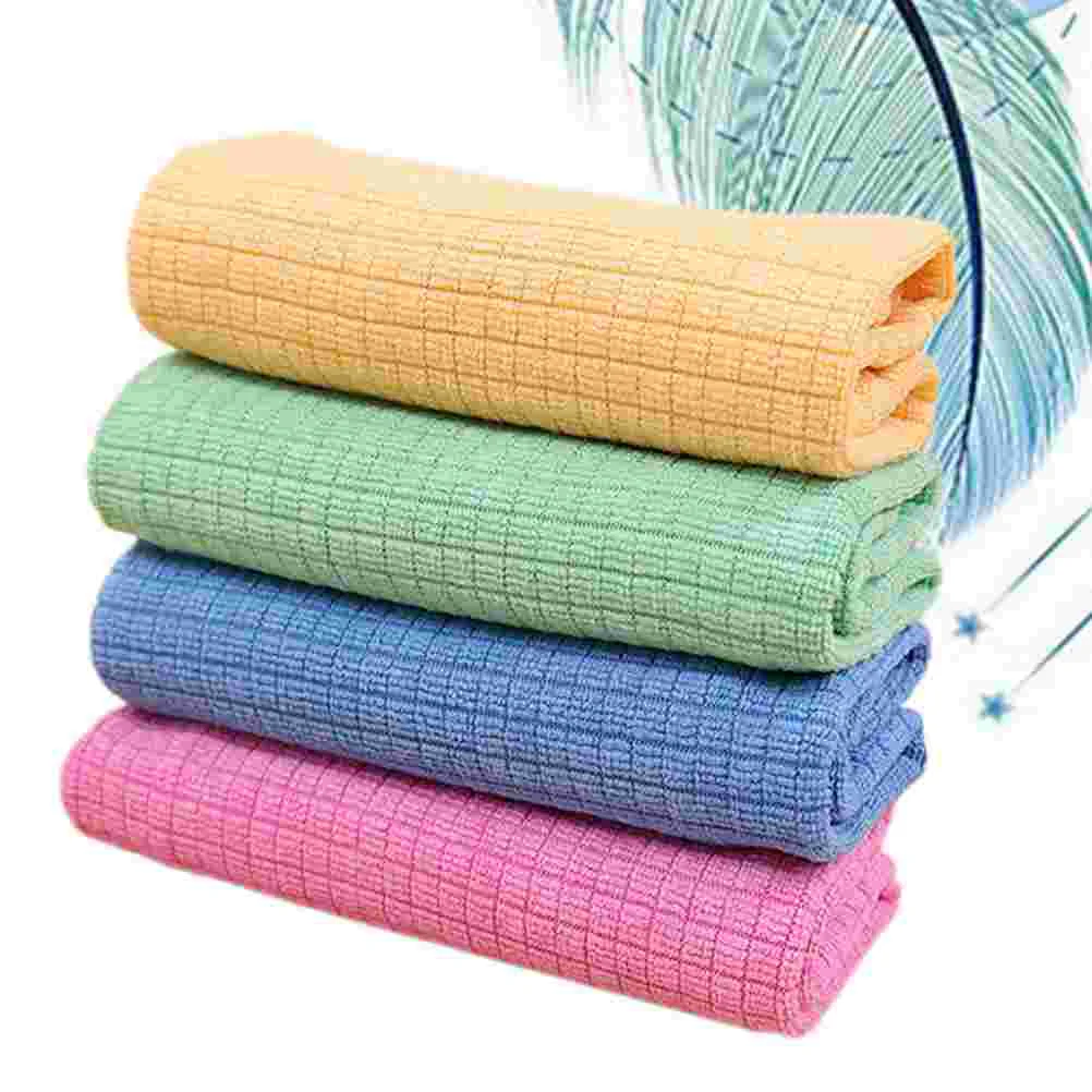 

4pcs Washable Cleaning Cloth Glass Wipe Towel Towels For Washing Dishes Microfiber Dishcloths For Kitchen Kitchen Dish Cloths