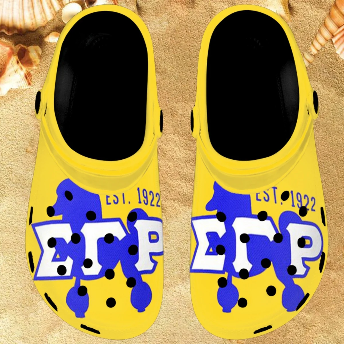 

Nopersonality Grown-up Slippers Women's Sigma Gamma Rho Beach Sandals Breathable Black Bottom Slides Summer Wading Chinelos
