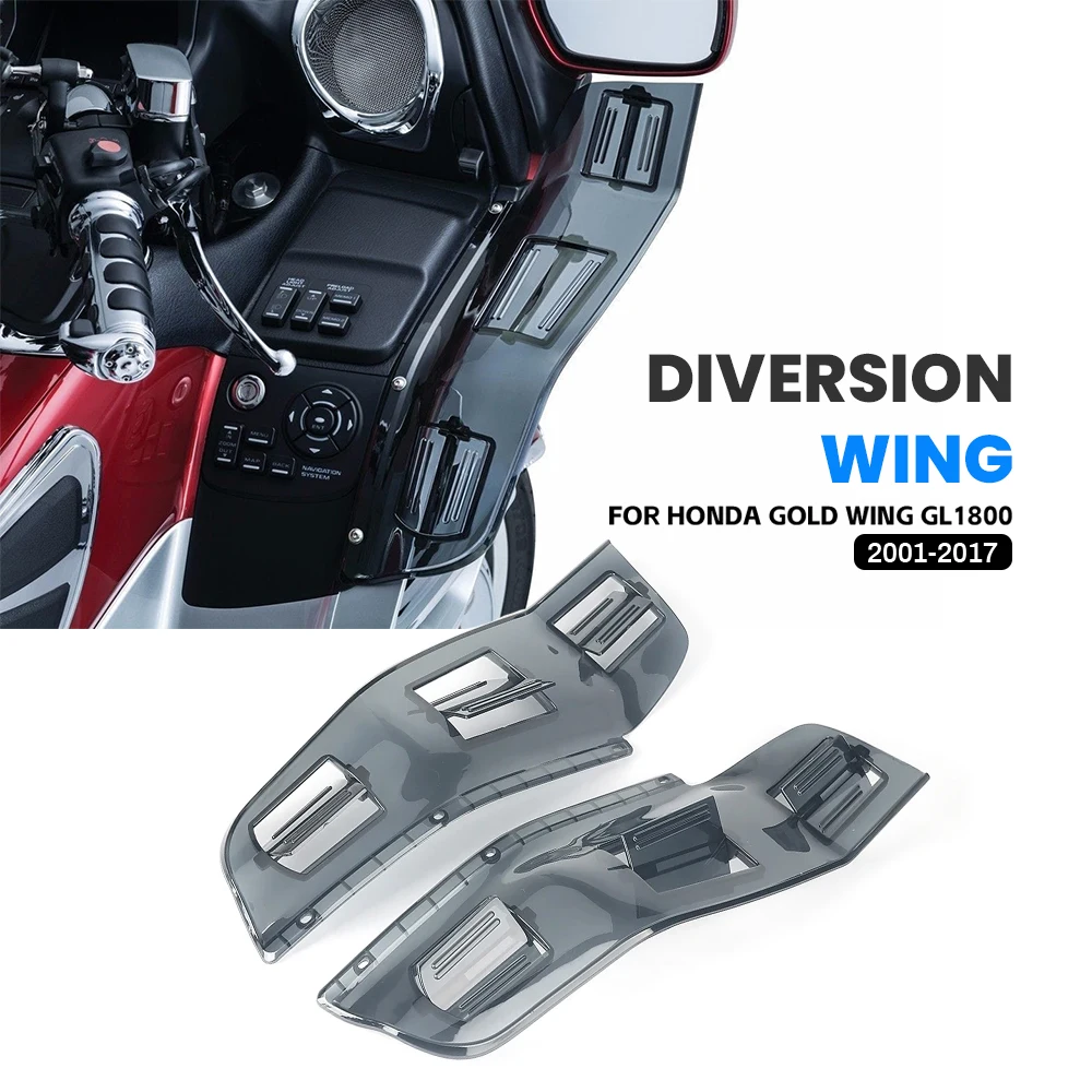 Для Honda Goldwing Gold Wing GL 1800 GL1800 F6B 2001-2017 мотоциклетные боковые спойлеры с крылом