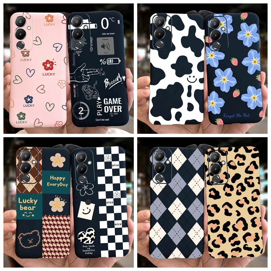 Мягкий силиконовый бампер ярких цветов для Tecno Pova 4 LG7n / Pro LG8n