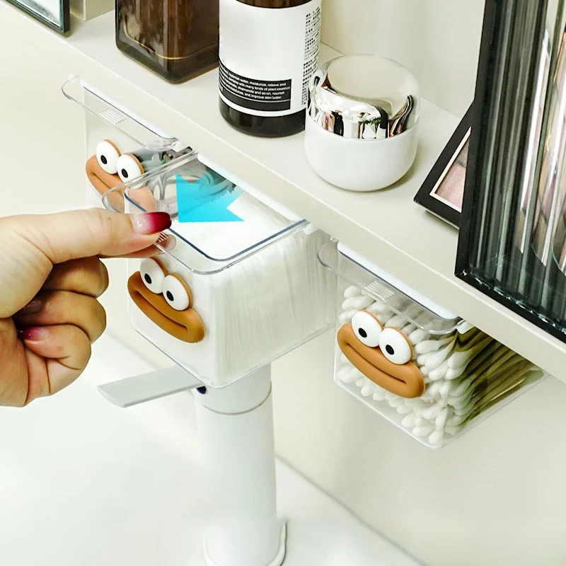 Ящик для хранения в стиле ящика прозрачный шкаф с большим ртом мультяшная