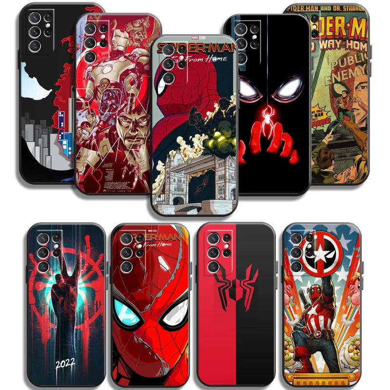 

Marvel Spiderman Phone Cases For Samsung Galaxy A31 A32 A51 A71 A52 A72 4G 5G A11 A21S A20 A22 4G Soft TPU Funda Back Cover
