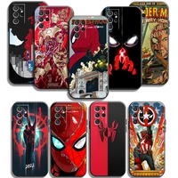 marvel spiderman phone cases for samsung galaxy a31 a32 a51 a71 a52 a72 4g 5g a11 a21s a20 a22 4g soft tpu funda back cover