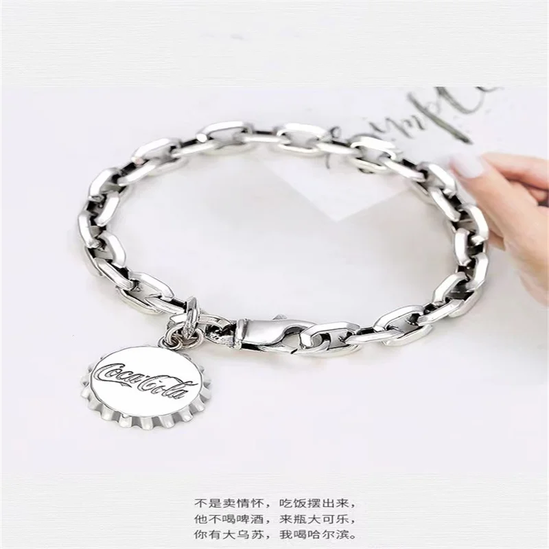 

S925 Sterling Silver Jewelry Bracelet Luxury Creative Bracelet Ladies Vintage Men's Fashion Silver Chain Domineering Gift