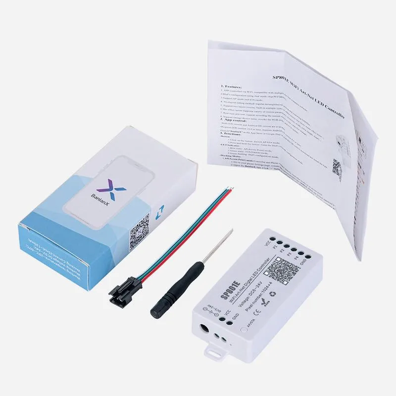SP801E Wi-Fi Art-Net Magic LED Контроллер Светодиодная матричная панель Модуль WS2812B WS2811