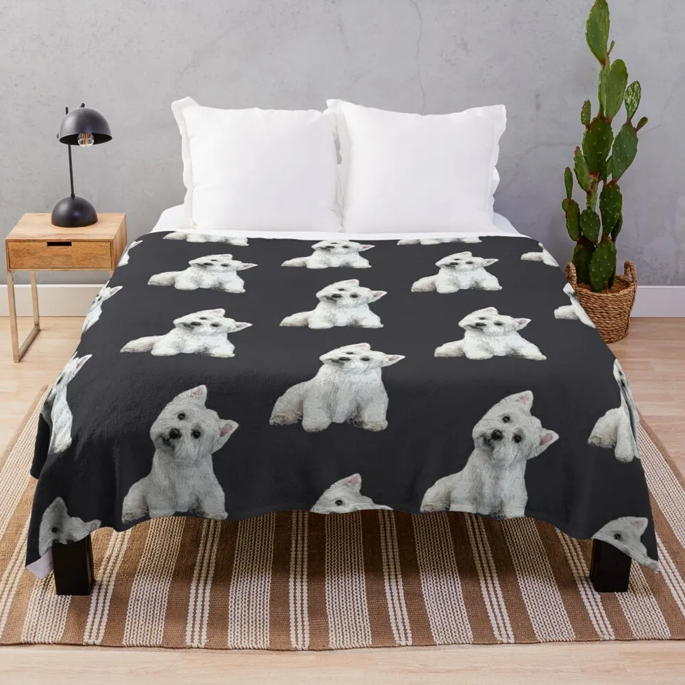 

Лучшая собака West Highland Terrier! Декоративное одеяло, диванное одеяло, декоративные диваны
