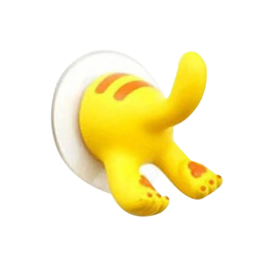 Lovely Cartoon Animal Tail Shape Sucker Kitchen Bathroom Wall Hook Strong Vacuum Suction Cup Hot