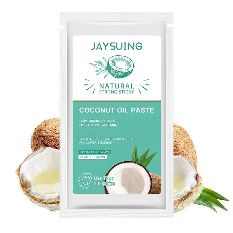 

Полоски для отбеливания зубов с кокосовым маслом, отбеливатель зубов, ремешок для отбеливания зубов, уход за зубами, отбеливание зубов, гель для удаления пятен