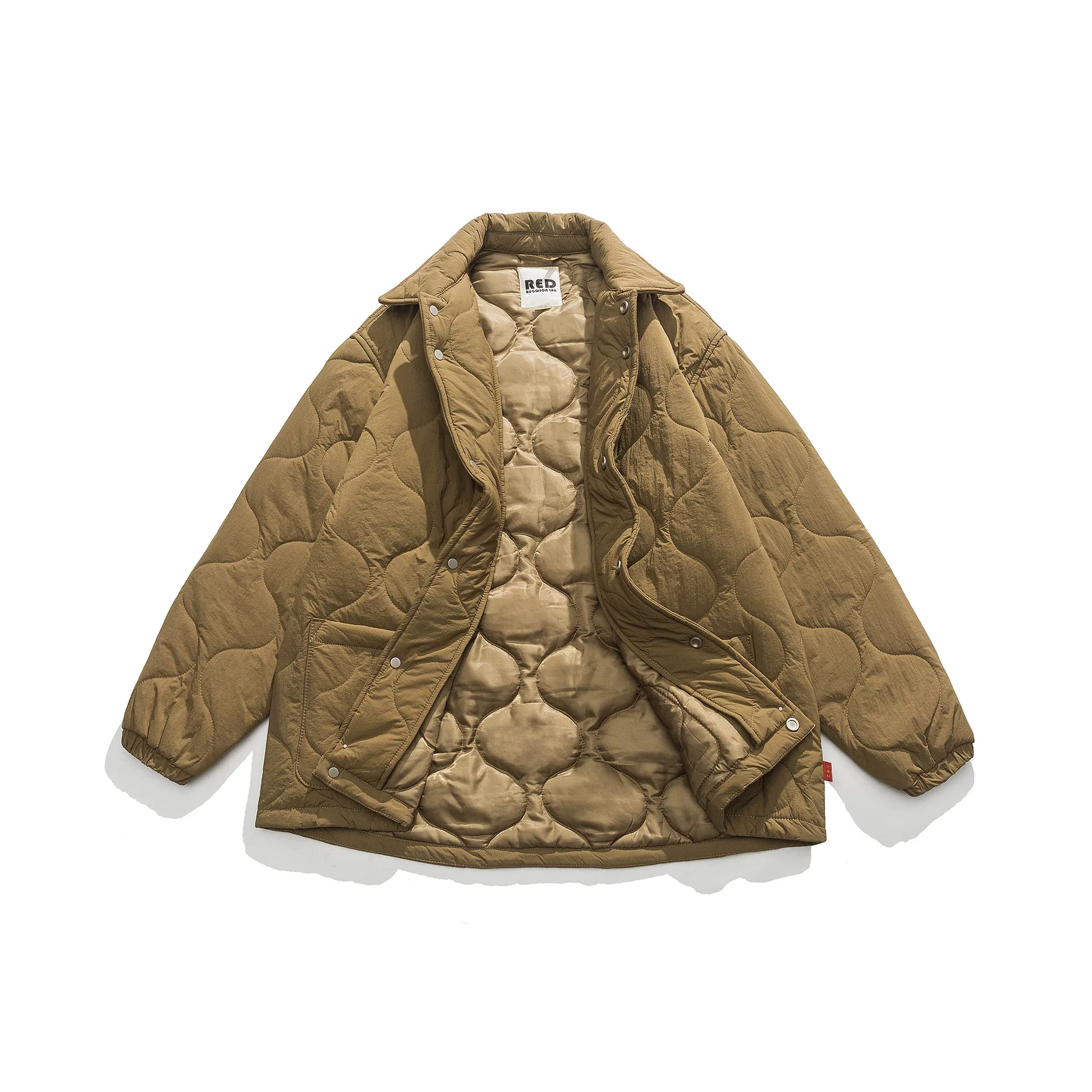 Retro autumn and winter tooling jacket liner quilted waterproof warm coat outdoor camping jacket