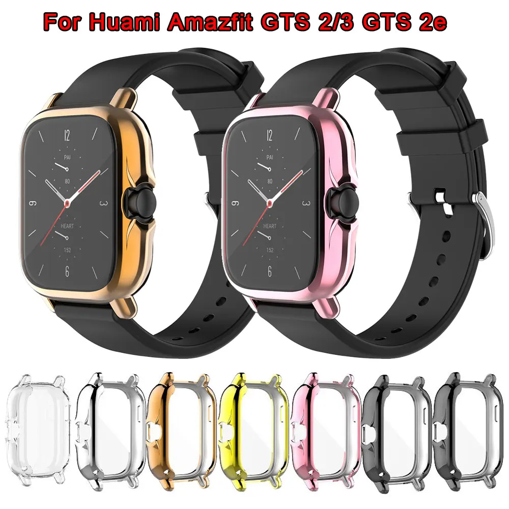 

Защитный чехол для часов Huami Amazfit GTS 2/3 GTS 2e, полная защита, Мягкий бампер для экрана из ТПУ, рамка с покрытием, чехол для часов