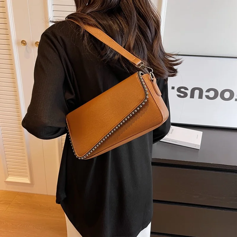 CGCBAG 2023 New Fashion Square Women Shoulder Bag High Quality PU Leather Designer Luxury Handbags Casual Female Tote Bag