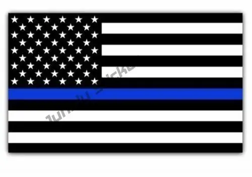

Blue Lives Matter Police USA American Thin Line Flag Car Decal Sticker Colorful Interesting Motorhome Caravan Travel Decals