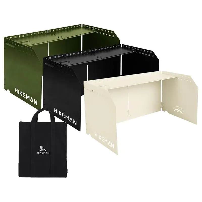 

Складная ветровая панель для кемпинга, 4 тарелки, ветрозащитная панель для наружной плиты, газовая плита, ветровой экран для пешего туризма, приготовления пищи, рюкзак