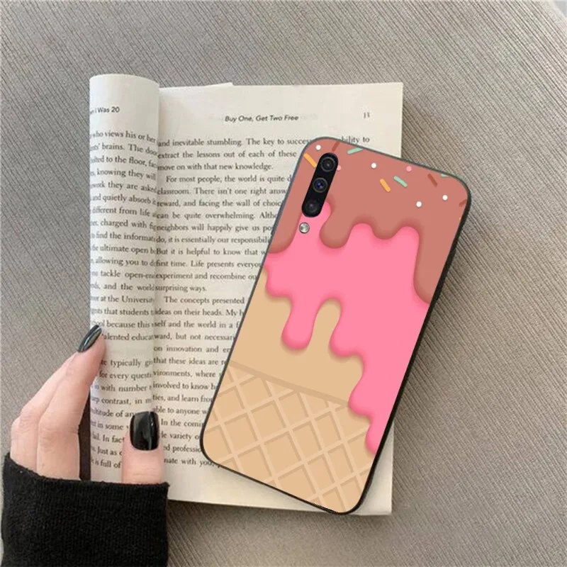 Чехол для телефона с рисунком плавильного мороженого Samsung Galaxy S6 S7 S8 S9 S10 S21 S22 Plus