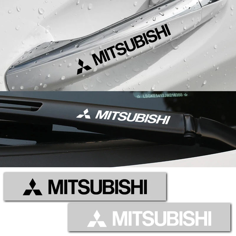 

4pcs Car Vinyl Pvc Door Handles Wiper Stickers Decals Auto Accessories for Mitsubishi ASX Lancer 10 9 Pajero Outlander3 EX Goods