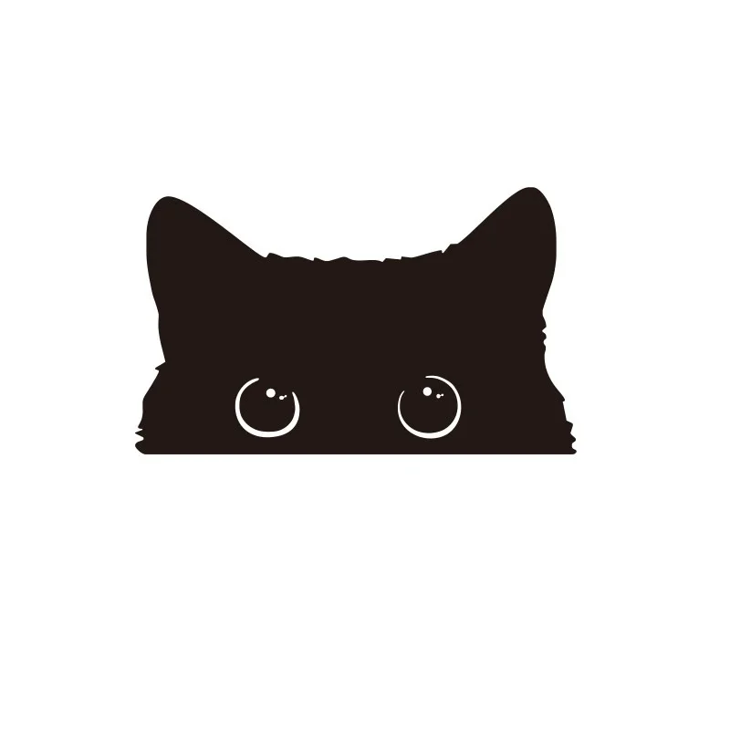 

1 шт. для автомобиля, мотоцикла, персонализированные декоративные наклейки, милая кошачья голова, модифицированные наклейки на тело, наклейки с царапинами