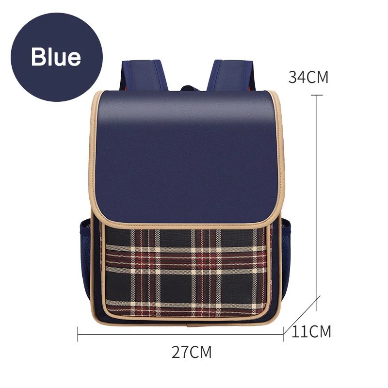 Children School Backpacks Kids British Plaid School Bags Waterproof Larger Capacity Student Orthopedic Schoolbag 2023 Mochila