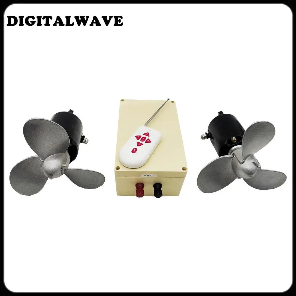 

DIY electric boat playing nest pull net outboard motor propeller hanging paddle machine rubber boat 12V underwater motor propell