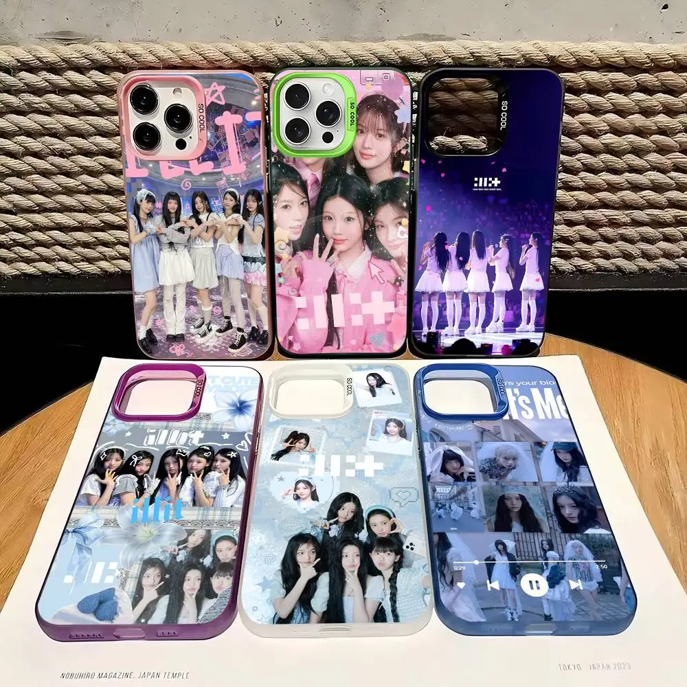 Фото Чехол для телефона Kpop Group I-Illit для iPhone 17 16 15 14 13 12 11 Pro Max Plus, серебристый цвет. №2