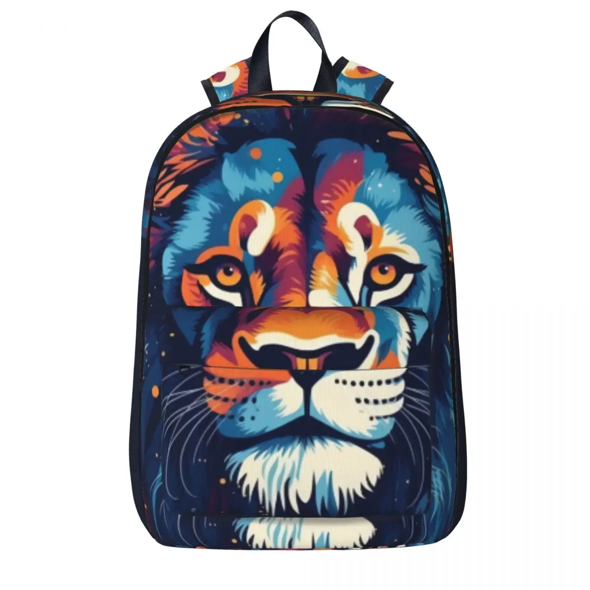 

Lion Backpack Boy Illustration Abstraction Print Backpacks Polyester Kawaii School Bags Travel Colorful Rucksack