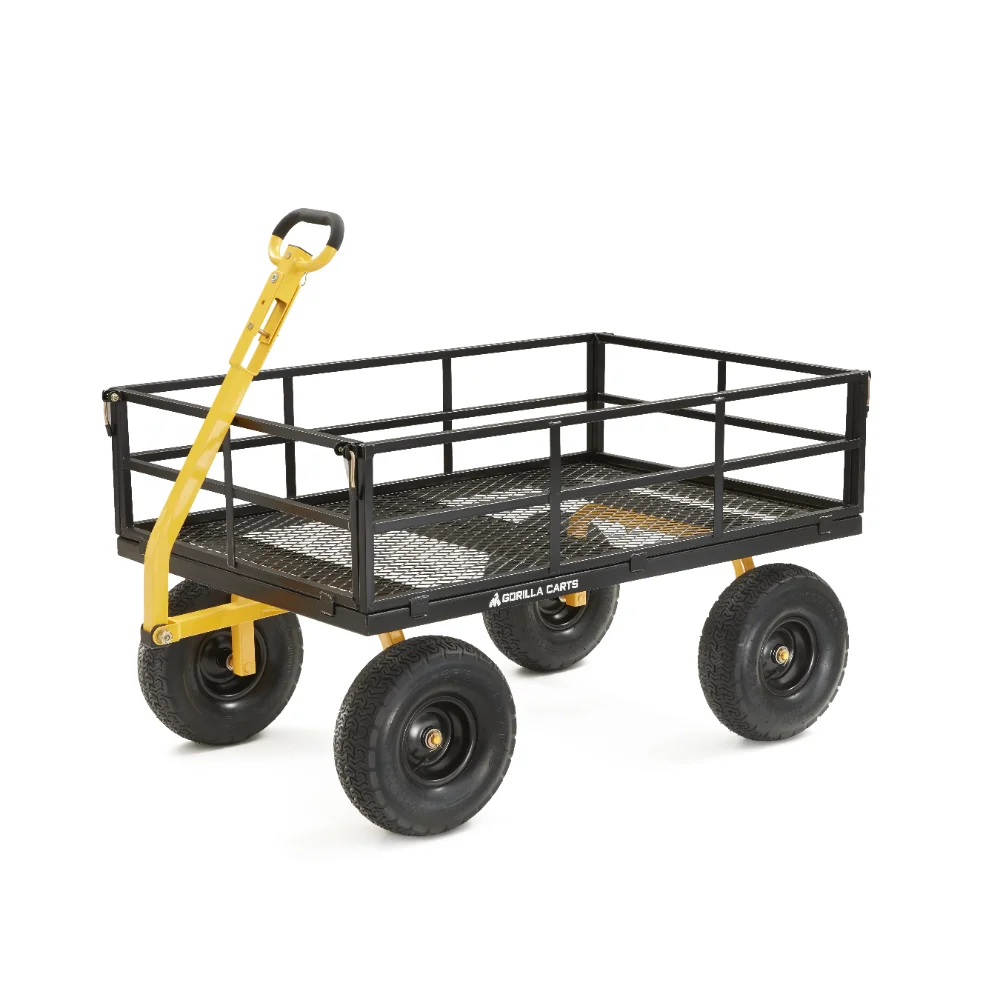 

Gorilla Carts GOR1400-COM 1400-lb. Heavy-Duty Steel Utility Cart, 15" Tires