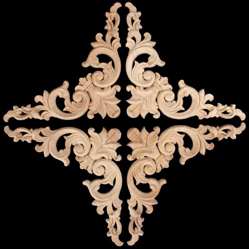 Акция! Деревянные резные молдинги угловая аппликация европейский стиль