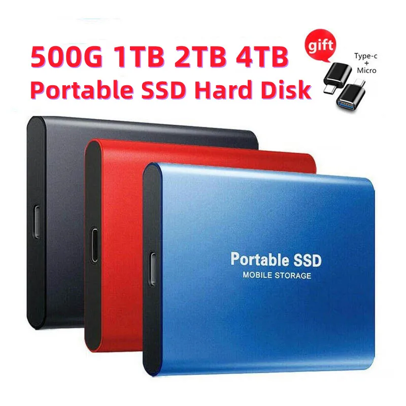 Внешний жесткий диск SSD USB 3 1 для ПК ноутбука компьютера 8 ТБ HDD Портативный