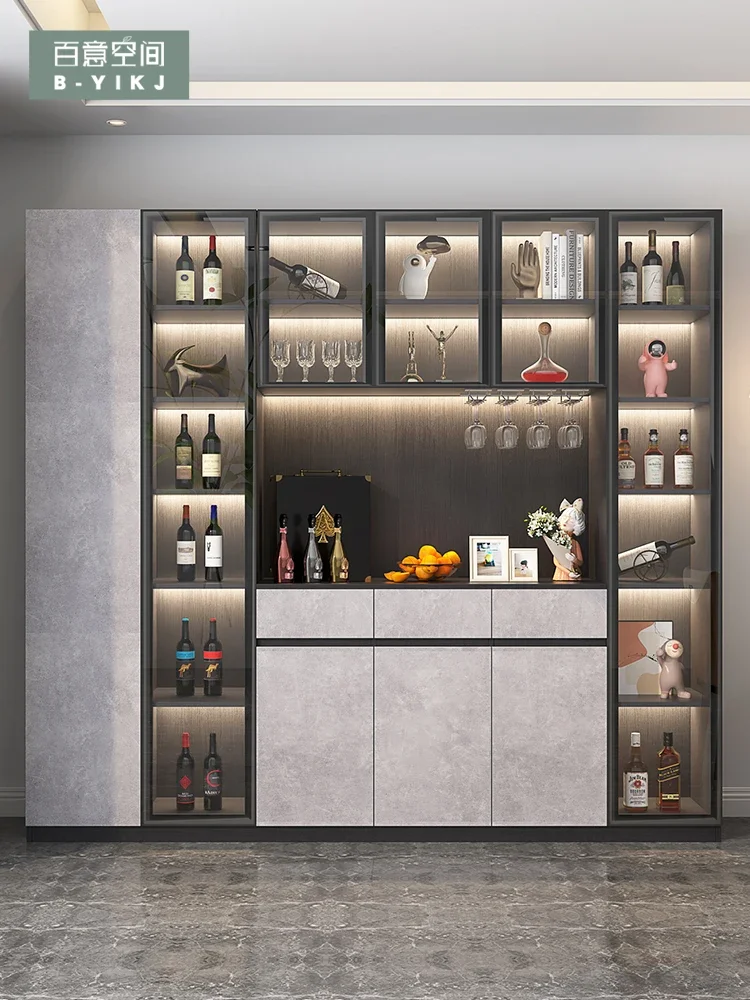 Обеденный боковой винный шкаф современный простой светильник роскошная