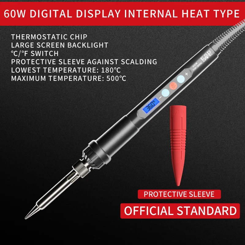 

Набор Цифровых Электрических Паяльников Мощностью 60 Вт С Регулируемым Регулятором Температуры, Набор Сварочных Инструментов