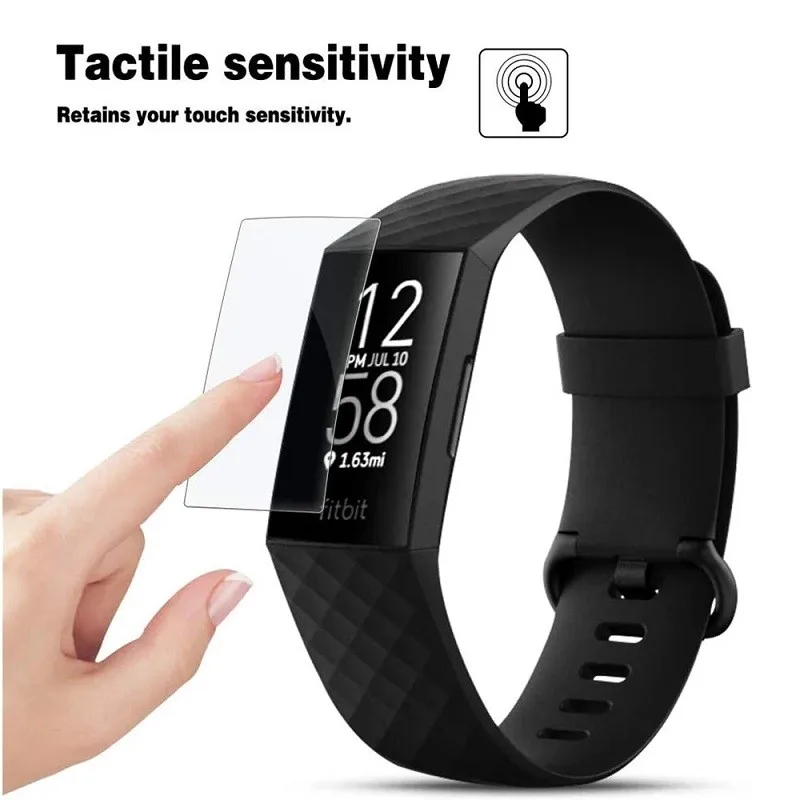 Прозрачная защитная пленка для Fitbit Charge 5/4/3/2 полное покрытие прозрачная зарядки 5