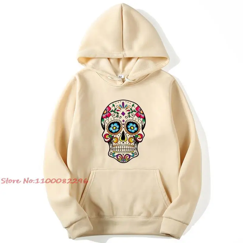 

XIN YI Fashion Brand Men's Hoodies Colored skull printing Blended cotton Spring Autumn Male Casual hip hop Hoodies Sweatshirts