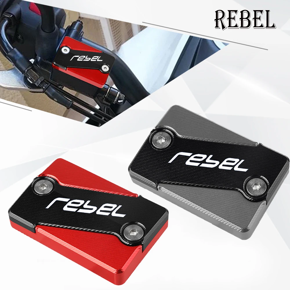 

For HONDA Rebel 250 500 300 CMX500 CMX300 2017 2018 Motorcycle Accessories Brake Fluid Cylinder Master Reservoir Cover Cap Guard