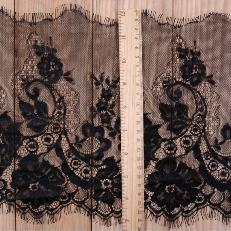 Кружевная ткань с ресничками для свадебного платья декоративная своими руками