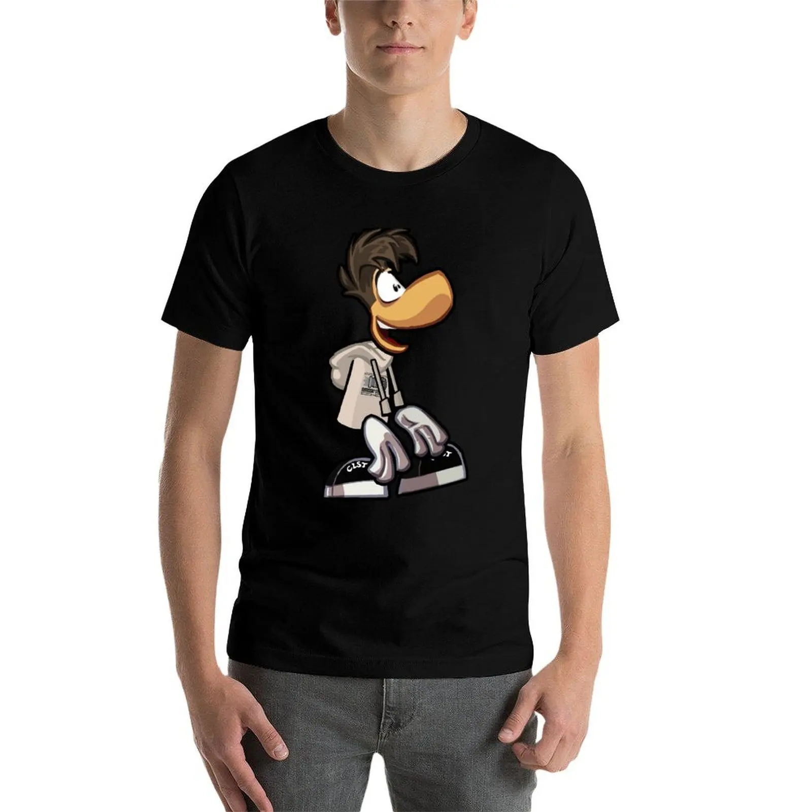 Фото Футболка Rayman Background Vacuum CLST, мужская футболка, повседневные футболки для мужчин, винтажная футболка с графическим рисунком №3