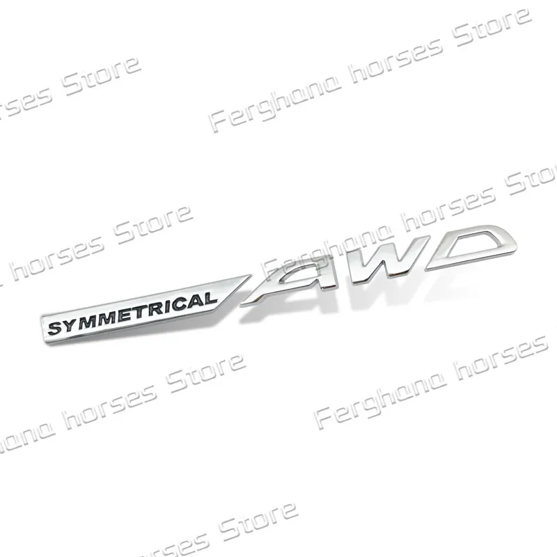 

Автомобильный 3D Стайлинг, хромированная металлическая наклейка, симметричный логотип AWD, задняя наклейка с эмблемой для Subaru Outback Forester Impreza XV WRX BRZ