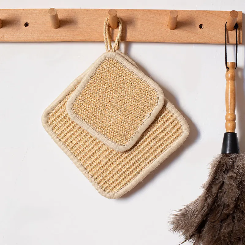 Подставка из натурального сизаля в японском стиле теплоизоляционная