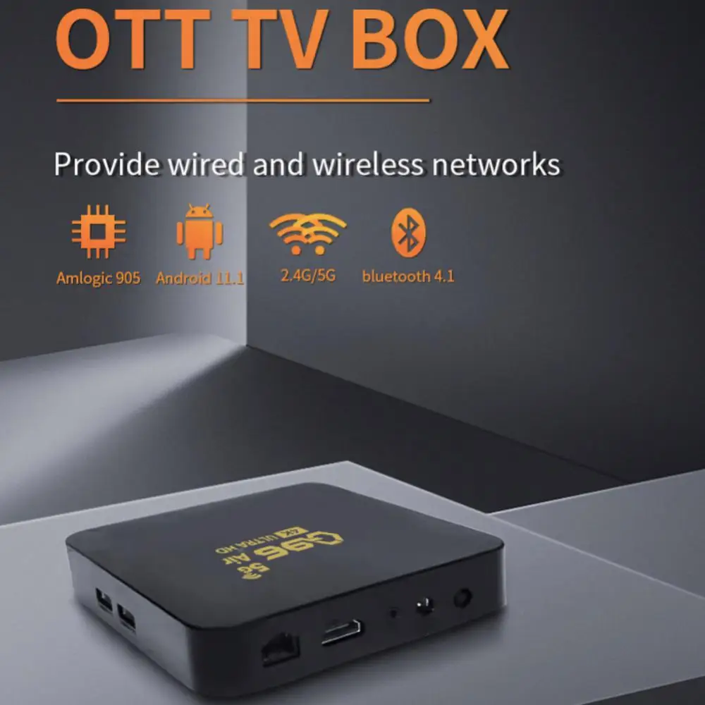 

Q96 AIR Smart TV Box 4K H.265 Home Theater TV Receivers Allwinner H313 Quad Core Set Top Box 2.4G WIFI Set Top Box Media Player