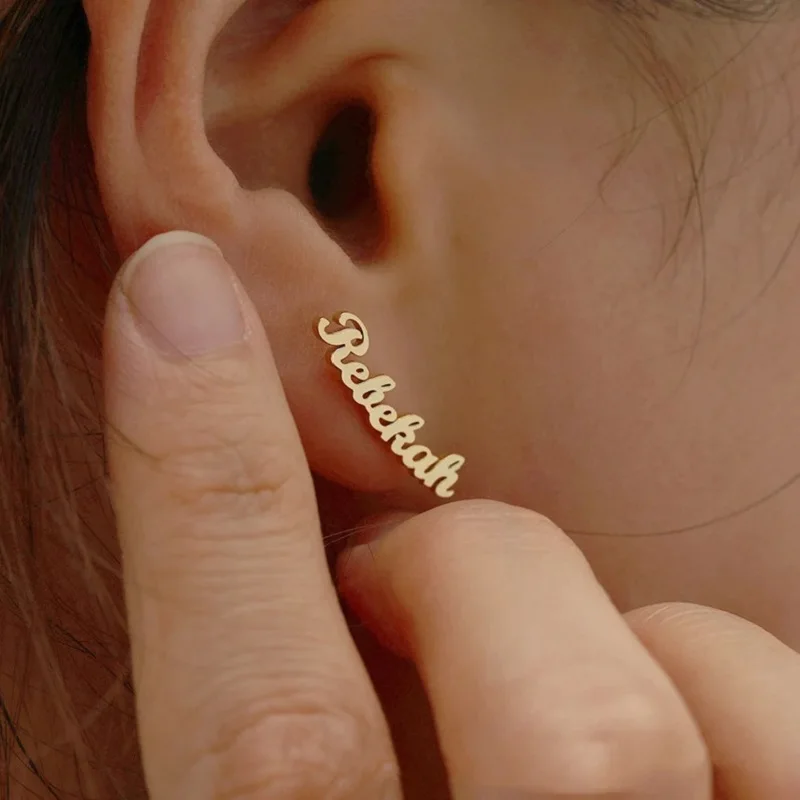 Женские серьги-гвоздики из нержавеющей