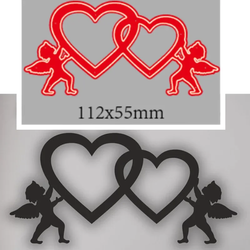 Металлические штампы для резки ангела любовь украшения скрапбук бумага ремесло