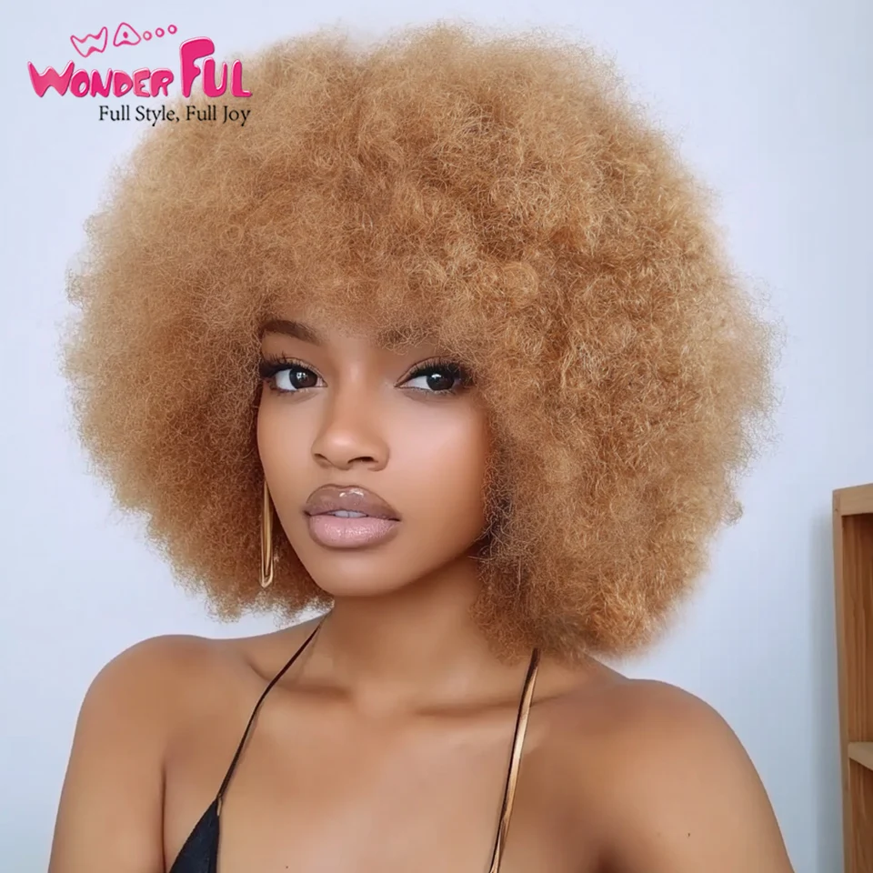 Замечательные бразильские волосы Remy афро-завитки 100% человеческие натуральный